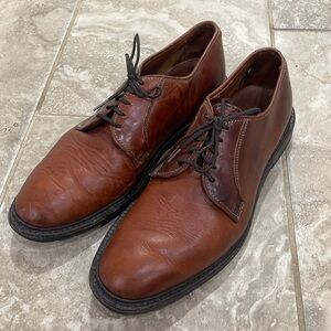 Allen‎ Edmonds Mens Black Hills 2995 Brown Plain Toe Oxford Dress Shoes Size 9.5